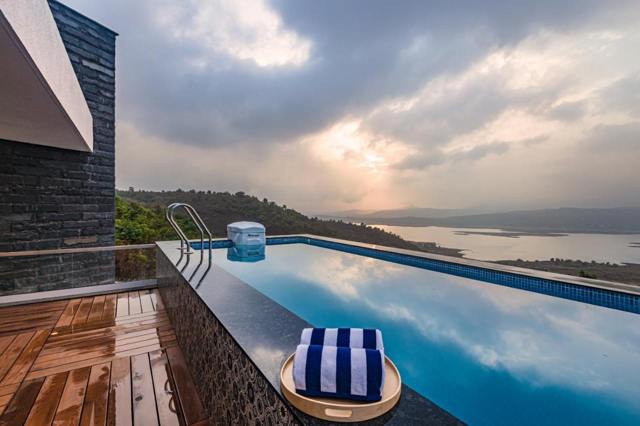 Saffronstays Kaia Waters By Kosha Villas, Pawna - Greek Style Villa With Panoramic View Of Pawna Lake Kolvan Exteriér fotografie