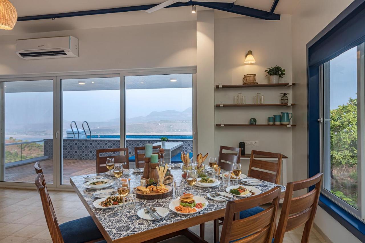 Saffronstays Kaia Waters By Kosha Villas, Pawna - Greek Style Villa With Panoramic View Of Pawna Lake Kolvan Exteriér fotografie