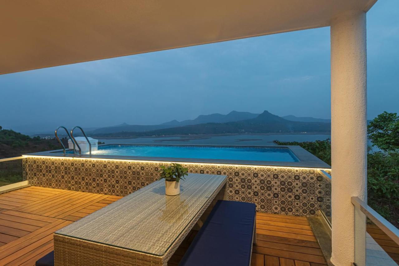 Saffronstays Kaia Waters By Kosha Villas, Pawna - Greek Style Villa With Panoramic View Of Pawna Lake Kolvan Exteriér fotografie