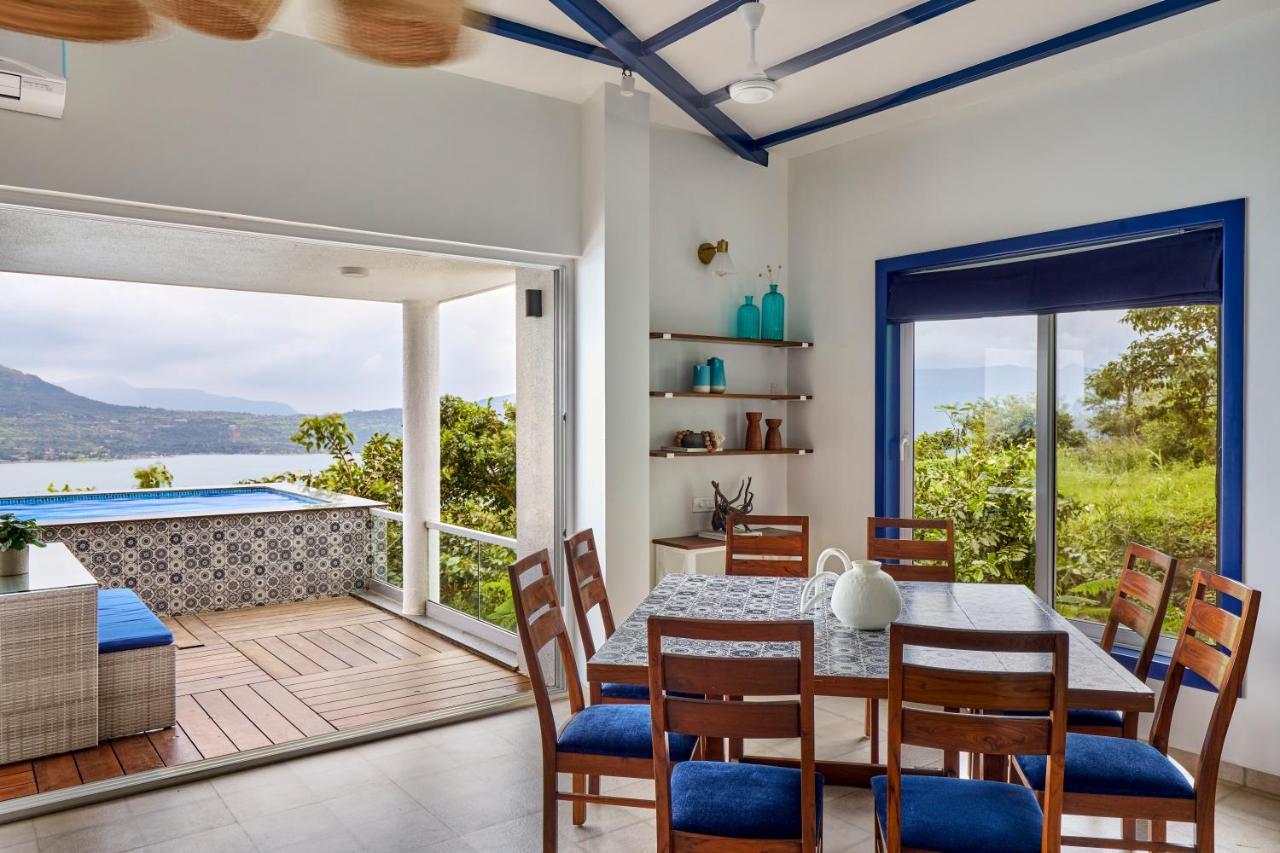 Saffronstays Kaia Waters By Kosha Villas, Pawna - Greek Style Villa With Panoramic View Of Pawna Lake Kolvan Exteriér fotografie