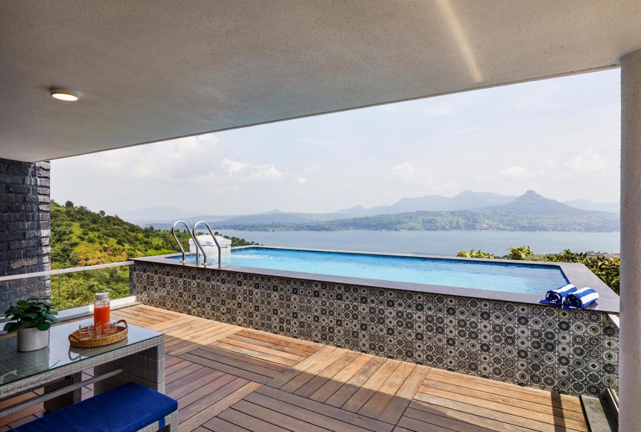 Saffronstays Kaia Waters By Kosha Villas, Pawna - Greek Style Villa With Panoramic View Of Pawna Lake Kolvan Exteriér fotografie